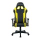 Кресло компьютерное DXRacer OH/P132/NY кожа черный/желтый