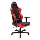 Кресло компьютерное DXRacer OH/RB1/NR кожа черный/красный