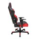Кресло компьютерное DXRacer OH/RB1/NR кожа черный/красный
