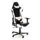 Кресло компьютерное DXRacer OH/RE0/NW кожа белый/черный