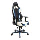 Кресло компьютерное DXRacer OH/RH110/NWB кожа белый/черный/синий