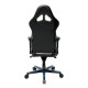 Кресло компьютерное DXRacer OH/RH110/NWB кожа белый/черный/синий
