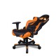 Кресло компьютерное DXRacer OH/RJ001/NO поливинилхлорид/кожа черный/оранжевый