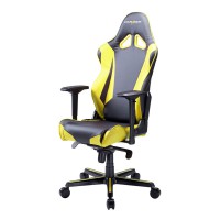 Кресло компьютерное DXRacer OH/RV001/NY поливинилхлорид/кожа черный/желтый