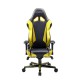 Кресло компьютерное DXRacer OH/RV001/NY поливинилхлорид/кожа черный/желтый