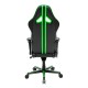 Кресло компьютерное DXRacer OH/RV131/NE кожа черный/зеленый