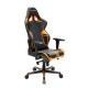 Кресло компьютерное DXRacer OH/RV131/NO кожа черный/оранжевый
