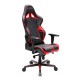 Кресло компьютерное DXRacer OH/RV131/NR кожа черный/красный