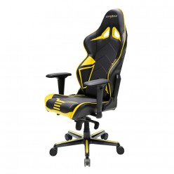 Кресло компьютерное DXRacer OH/RV131/NY кожа черный/желтый