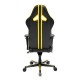 Кресло компьютерное DXRacer OH/RV131/NY кожа черный/желтый