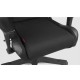 Кресло компьютерное DXRacer OH/RW01/N ткань/кожа черный