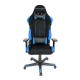 Кресло компьютерное DXRacer OH/RW01/NB ткань/кожа черный/синий