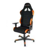 Кресло компьютерное DXRacer OH/RW01/NO ткань/кожа черный/оранжевый
