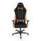 Кресло компьютерное DXRacer OH/RW01/NO ткань/кожа черный/оранжевый