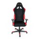 Кресло компьютерное DXRacer OH/RW01/NR ткань/кожа черный/красный