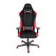 Кресло компьютерное DXRacer OH/RW01/NR ткань/кожа черный/красный