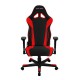 Кресло компьютерное DXRacer OH/RW106/NR ткань/кожа черный/красный