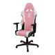 Кресло компьютерное DXRacer OH/RZ95/PWN кожа белый/черный/розовый