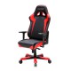 Кресло компьютерное DXRacer OH/SJ00/NR кожа черный/красный