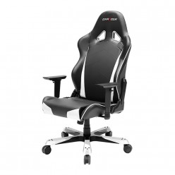 Кресло компьютерное DXRacer OH/TS29/NW кожа белый/черный