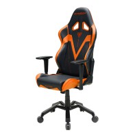 Кресло компьютерное DXRacer OH/VB03/NO кожа черный/оранжевый