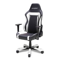 Кресло компьютерное DXRacer OH/WZ06/NW поливинилхлорид/кожа белый/черный