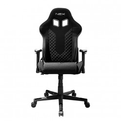 Кресло компьютерное NEX EC/OK01/N ткань/кожа черный