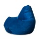 Кресло-мешок DreamBag L микровельвет синий