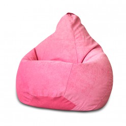 Кресло-мешок DreamBag L микровельвет розовый