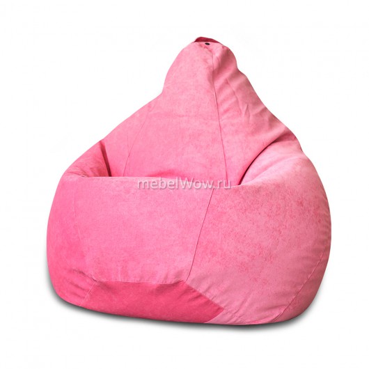 Кресло-мешок DreamBag L микровельвет розовый