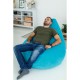 Кресло-мешок DreamBag L микровельвет бирюзовый