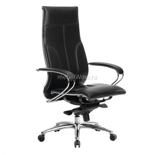 Кресло руководителя Метта SAMURAI Lux рециклированная кожа черный