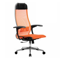 Кресло руководителя Метта К-4-Т сетка оранжевый