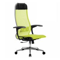Кресло руководителя Метта К-4-Т сетка светло-зеленый
