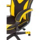 Кресло игровое ZOMBIE GAME 17 YELL ткань/экокожа черный/желтый