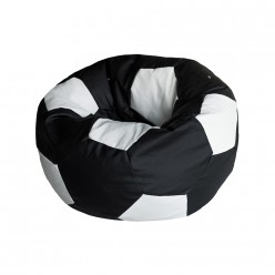 Кресло-мешок DreamBag Мяч экокожа черно-белый