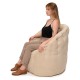 Кресло-мешок DreamBag Пенек велюр Австралия светло-бежевый