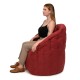 Кресло-мешок DreamBag Пенек велюр Австралия бордовый