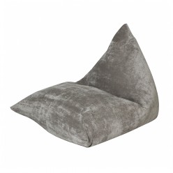 Кресло-мешок DreamBag Пирамида микровельвет серый
