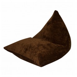 Кресло-мешок DreamBag Пирамида микровельвет коричневый