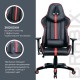 Кресло игровое Brabix GT Carbon GM-120 экокожа черный/красный