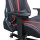 Кресло игровое Brabix GT Carbon GM-120 экокожа черный/красный
