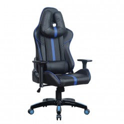 Кресло игровое Brabix GT Carbon GM-120 экокожа черный/синий