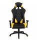 Кресло игровое Brabix GT Master GM-110 экокожа черный/желтый