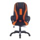 Кресло игровое Brabix PREMIUM Rapid GM-102 экокожа/ткань черный/оранжевый