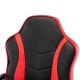 Кресло игровое Brabix Shark GM-203 экокожа черное/красный