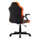 Кресло игровое Brabix Shark GM-203 экокожа черное/оранжевый