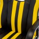 Кресло игровое Brabix Stripe GM-202 экокожа черное/желтый