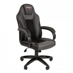 Кресло игровое Brabix Tanto GM-171 экокожа черный/серый