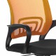 Кресло оператора Brabix Fly MG-396 сетка оранжевый/черный